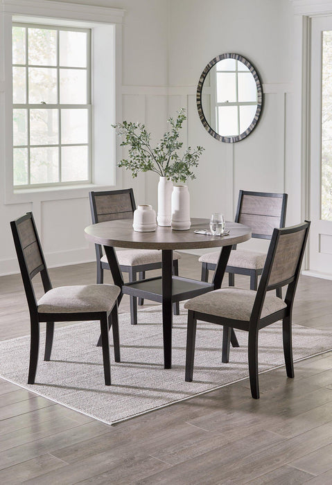 Corloda Dining Table and 4 Chairs (Set of 5)